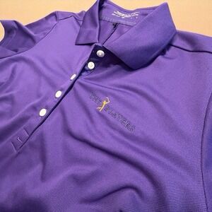 Women's Nike Golf Dri-FIT Purple Polo Shirt Size L The Players TPC‎ Sawgrass